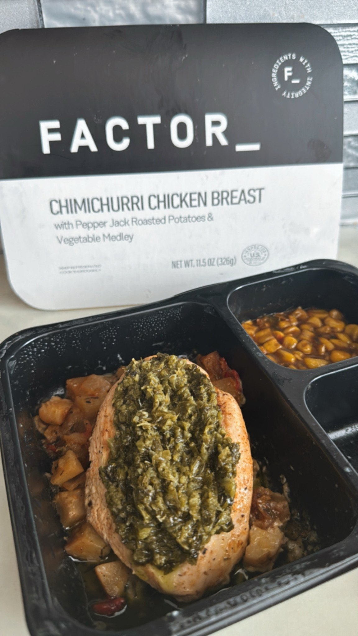 Factor Meal Review #4: Chimichurri Chicken Breast with Pepper Jack Roasted Potatoes & Vegetable Medley 🌿🍗✨ 9/10

This meal was a win! The flavors were bold, the seasoning was just right, and that chimichurri sauce? Chef’s kiss 🤌🏽

It’s labeled as carb-conscious, calorie-smart, and balanced, which makes sense—the portions were on the smaller side, but honestly, I wasn’t mad at it.

Overall, this meal has become my new favorite and I would 100% order it again.

#FactorMeals #ChimichurriChicken #MealReview #HealthyEats #LTKeats”

#LTKFamily #LTKFitness #LTKActive