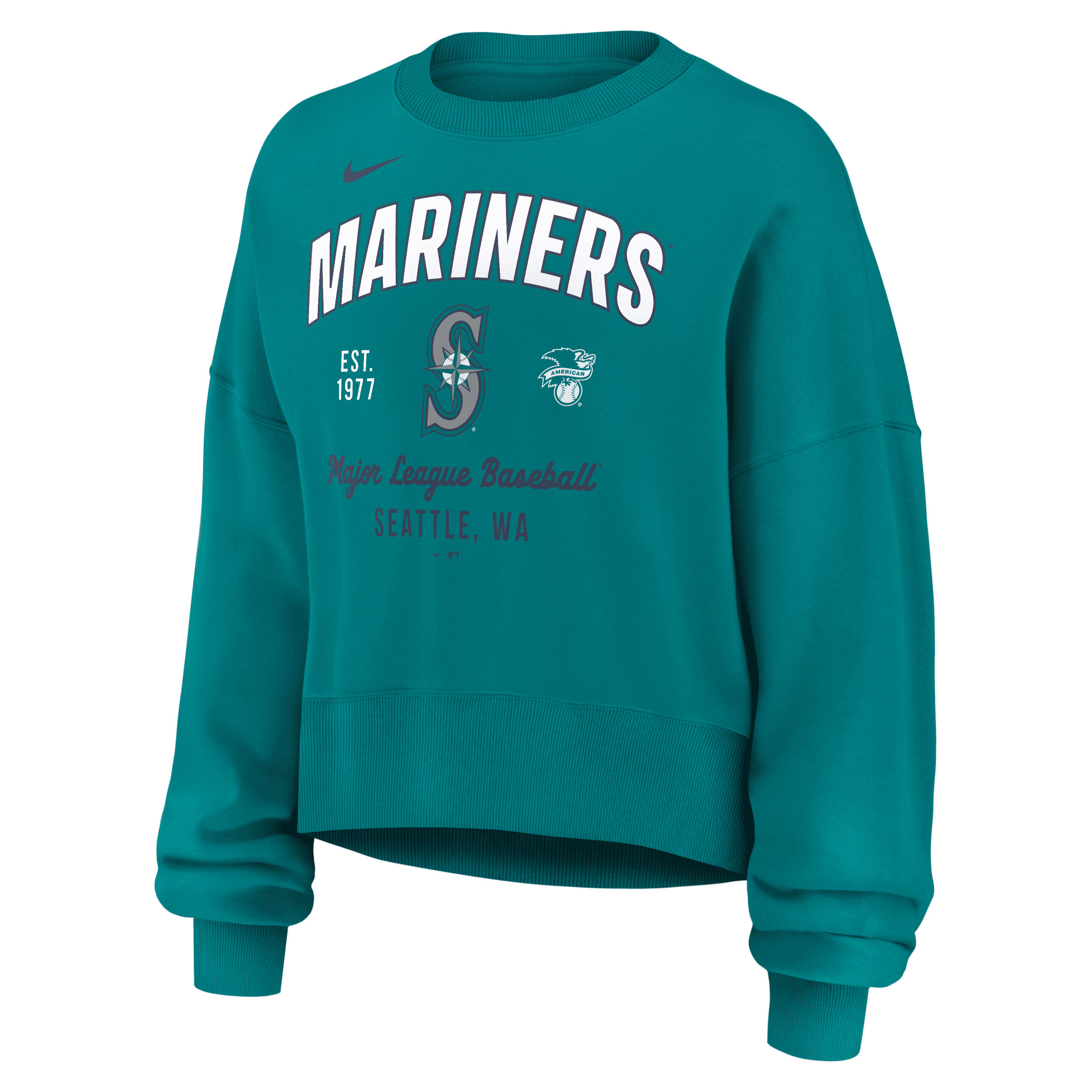 Seattle Mariners Nike Women's MLB Pullover Crew in Green | 01D703VVMVR-H3K | Nike (US)