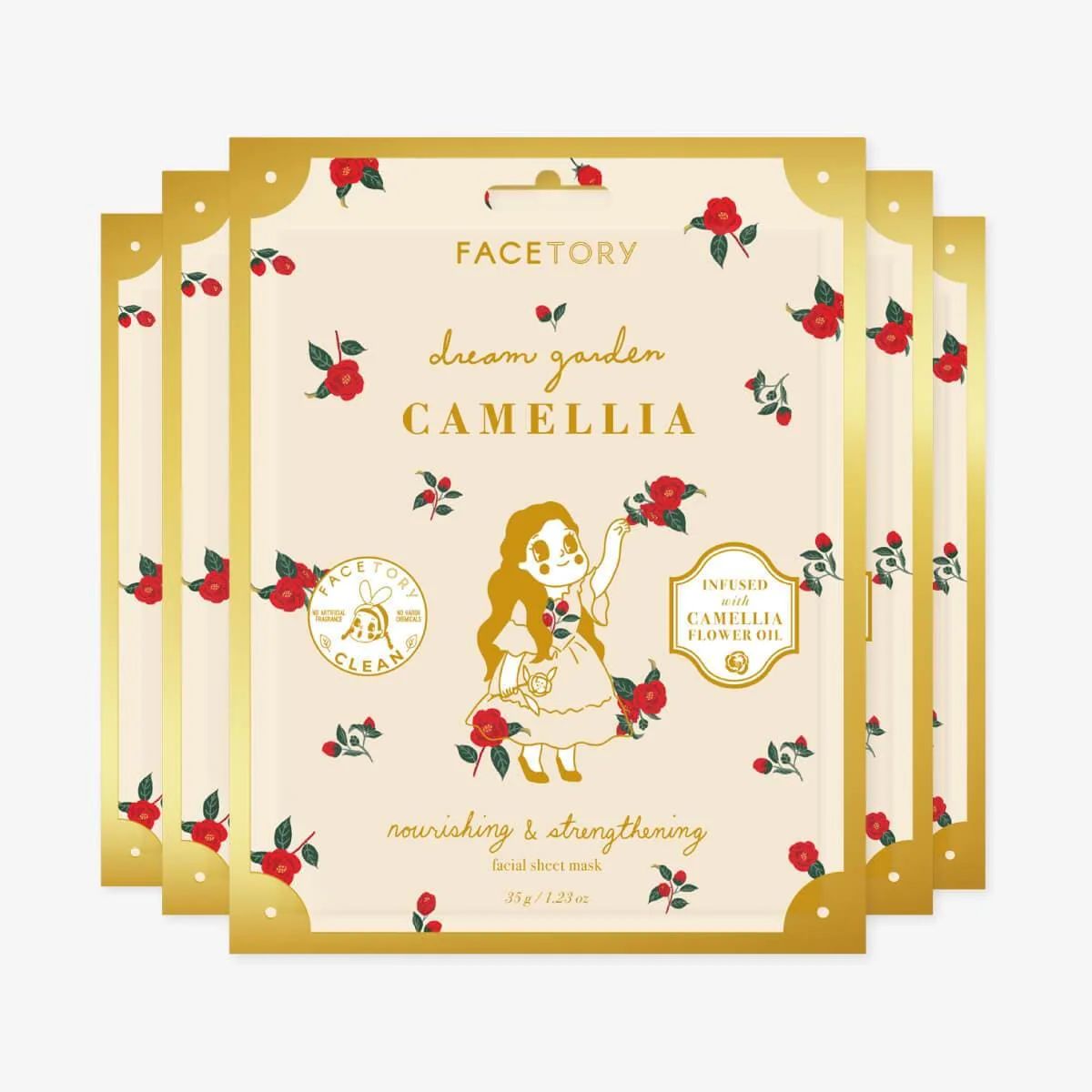 Dream Garden Camellia Mask - Nourishing & Strengthening | FaceTory