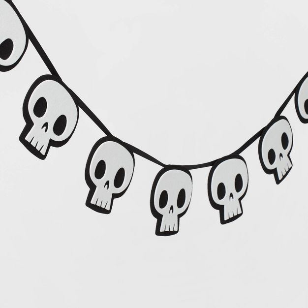 Skull Halloween Felt Garland - Hyde & EEK! Boutique™ | Target
