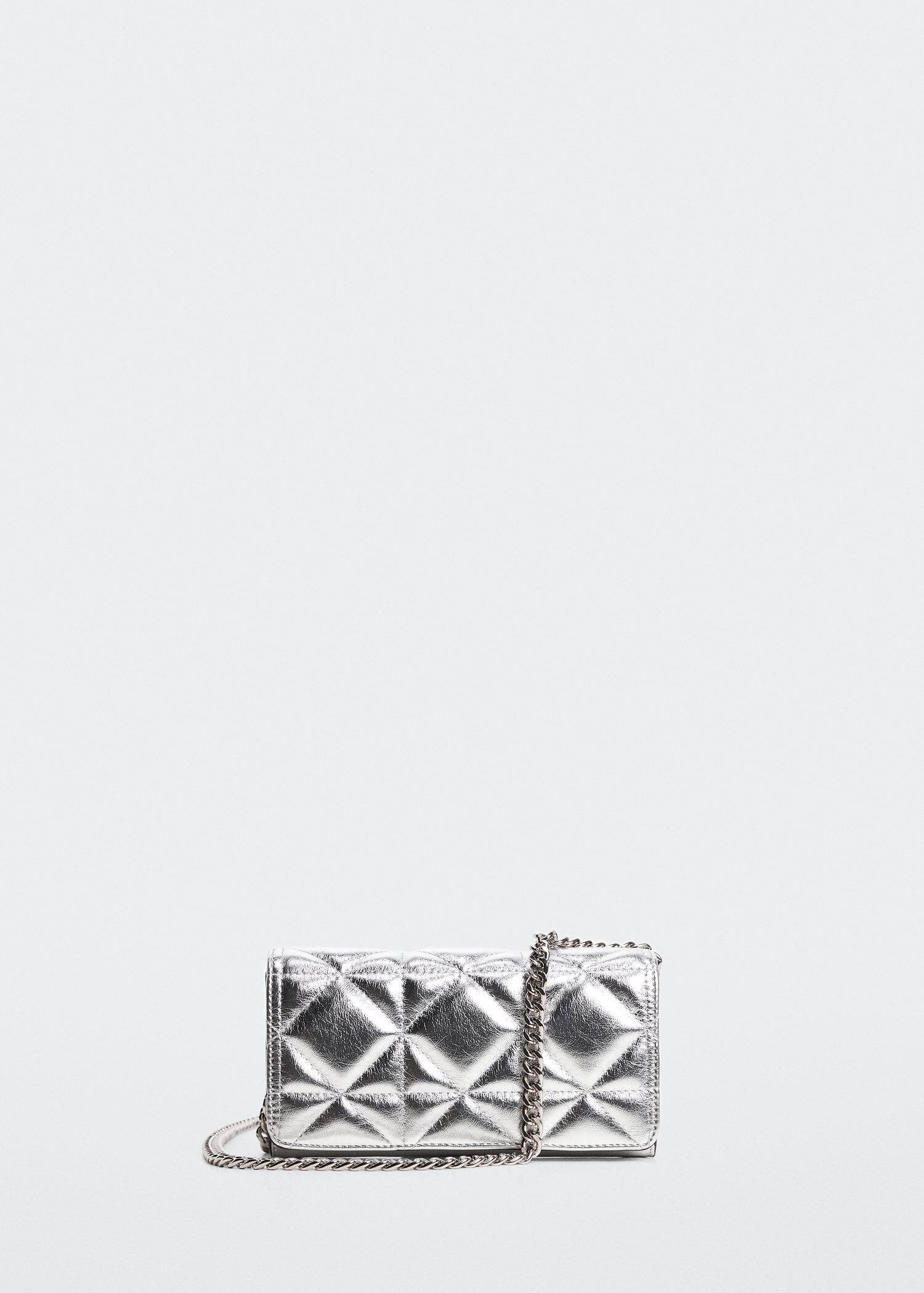 Quilted bag with chain handle -  Women | Mango USA | MANGO (US)