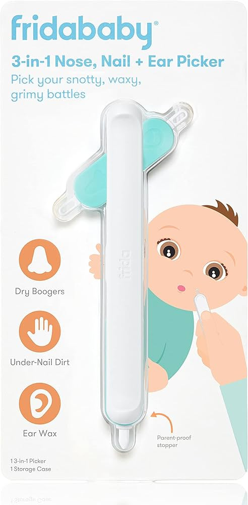 Frida Baby 3-in-1 Nose, Nail + Ear Picker by Frida Baby the Makers of NoseFrida the SnotSucker, S... | Amazon (US)