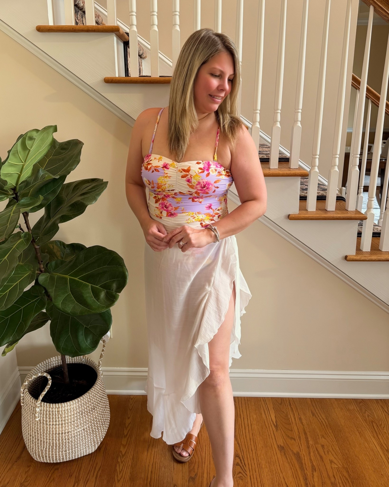 This one piece swimsuit has a sweetheart neckline, high bust support, tummy control, and power mesh for a look that’s as bold as it is comfortable.

Features:
Adjustable straps
Molded cups
High bust support
Tummy Control
Power mesh
Standard leg cut
Classic bum coverage

#LTKTravel #LTKOver40 #LTKSwim