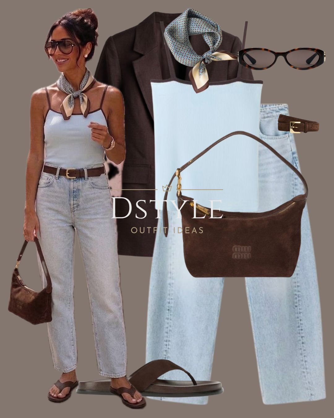 Baby blue + rich brown is my new favorite combo 💙🤎 

#chicstyle #summerfashion

#LTKootd