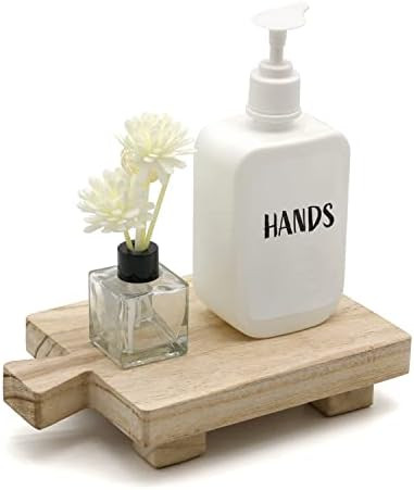 Wood Riser Wood Pedestal Stand Wood Tray,Soap Stand for Kitchen Sink,Wood Risers for Decor,Small ... | Amazon (US)