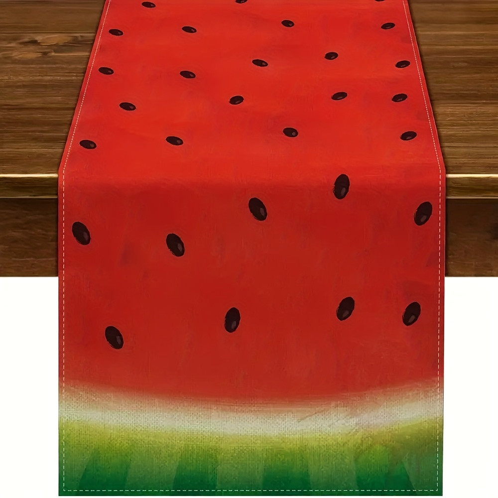 vibrant watermelon   polyester table runner retro - Temu Canada | Temu Affiliate Program