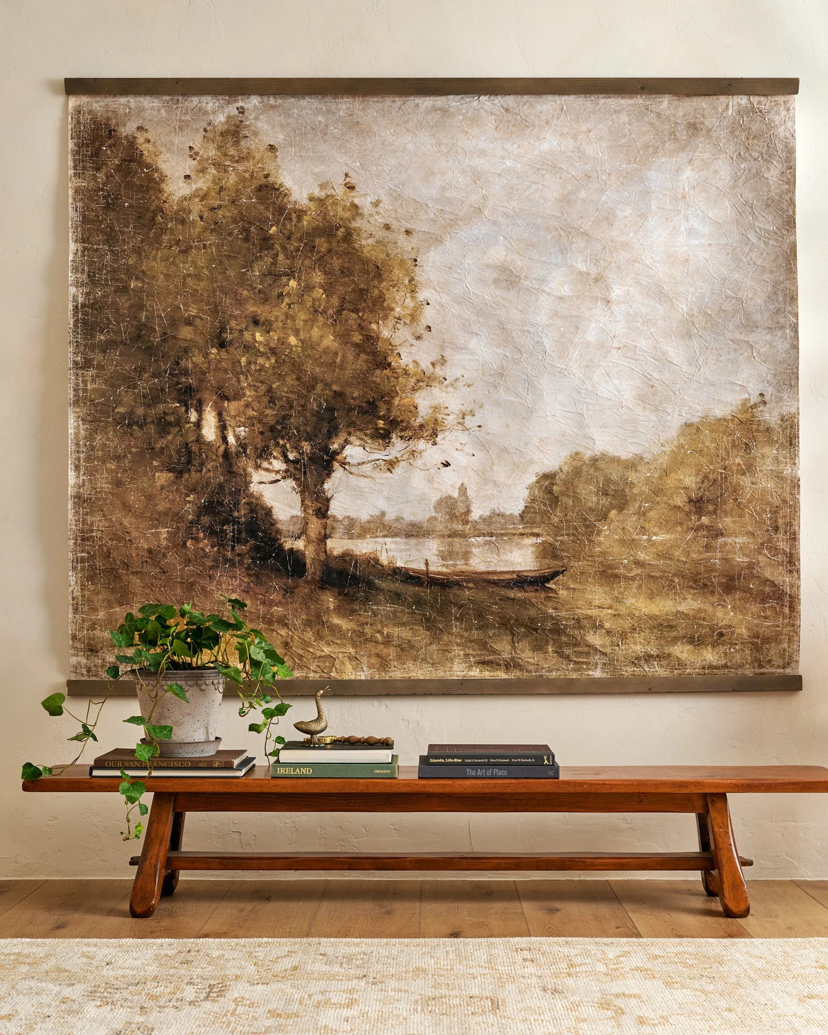 Oversized Spring Stillness Landscape Tapestry | Magnolia