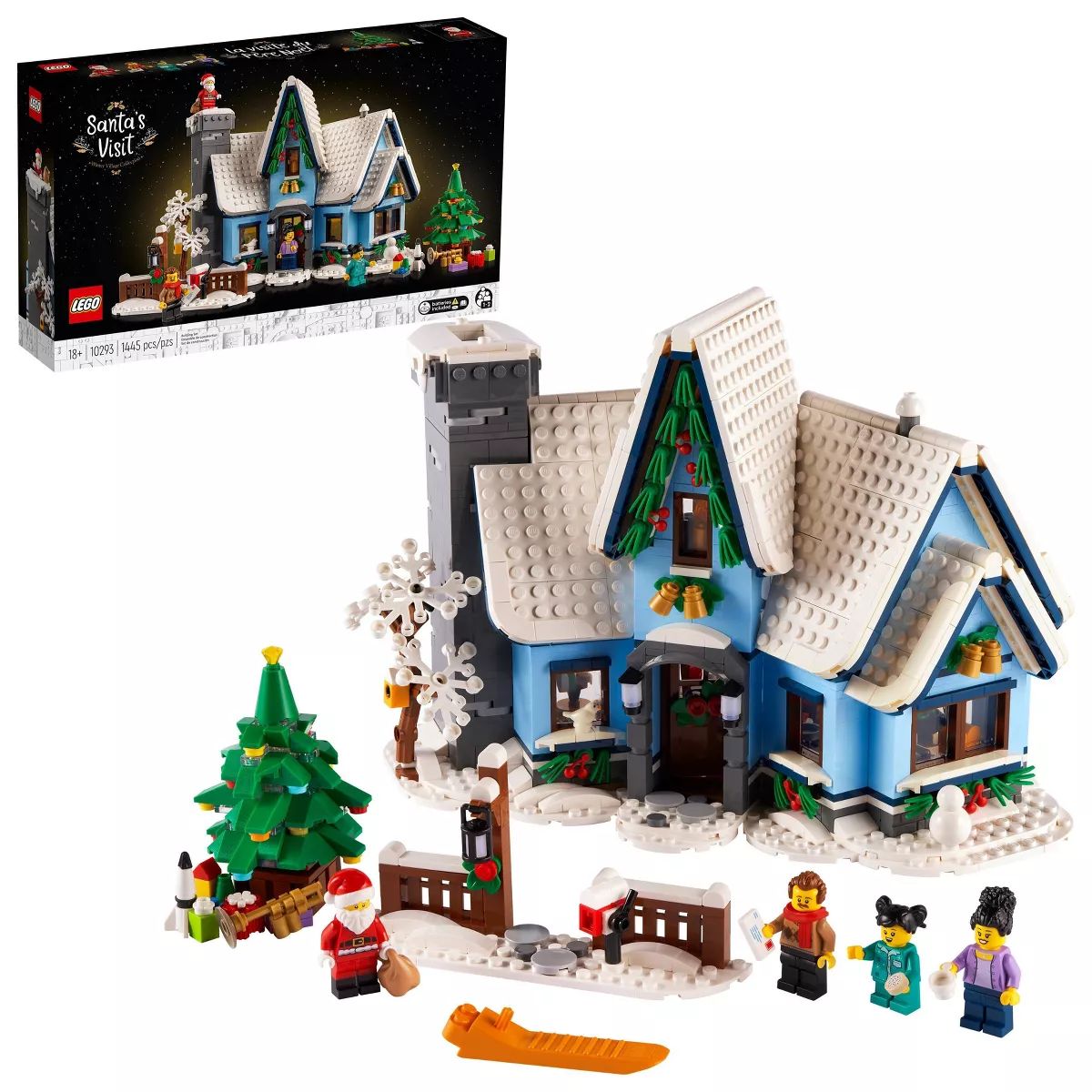 LEGO Icons Santa Visit Christmas House Décor Set 10293 | Target