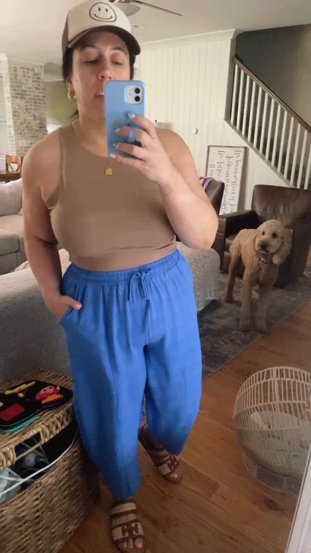Casual summer outfit idea from amazon wearing size XL in pants and xxl in top! 

#LTKFindsUnder100 #LTKMidsize #LTKStyleTip