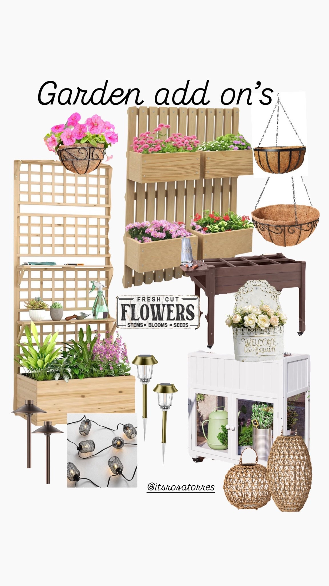 Garden add on’s are one of my favorite ways to refresh the garden or patio. Especially garden lovers what works for you or just to spark some flare. 

#gardeners #garden #gardenaccessories #gardenaddons #gardentrellis #jardin #rosegarden

#LTKSeasonal #LTKmomlife #LTKmorningroutine