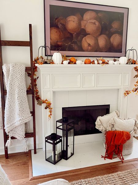 Fall decor // Home decor // Living room // Fireplace // Mantle // Fall farmhouse 

#LTKhome #LTKSeasonal #LTKstyletip