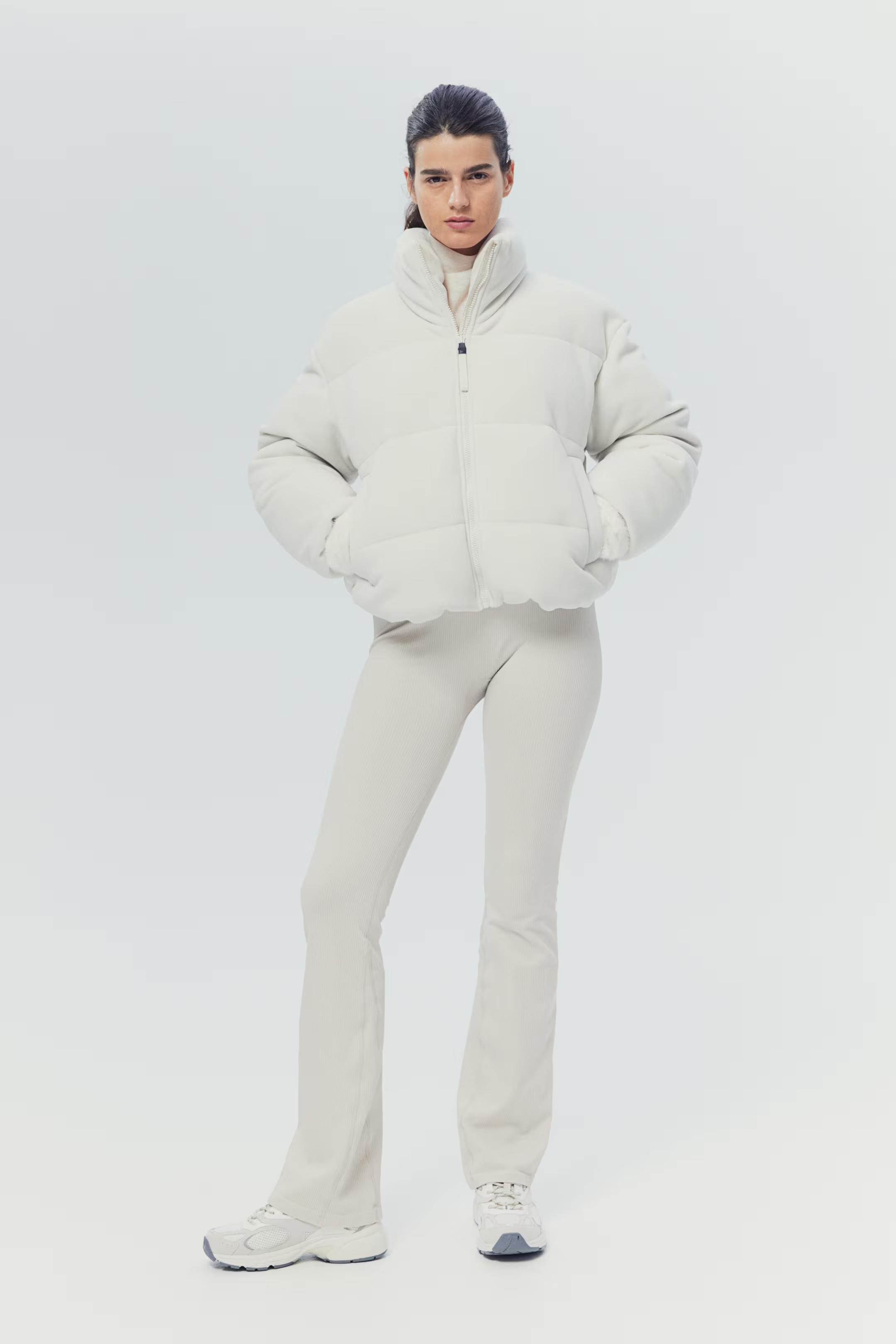 Padded Jacket in ThermoMove™ - Light beige - Ladies | H&M US | H&M (US + CA)