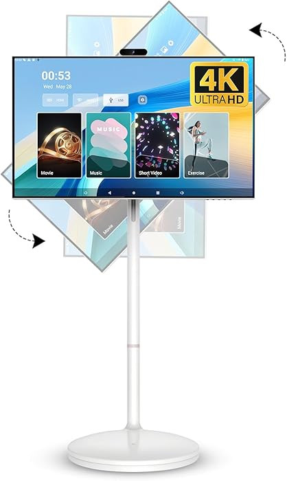 32 Inch 4K Smart Portable TV, Qualcomm Snapdragon 665 CPU, EDLA-Certified, Built-in 20000mAh Batt... | Amazon (US)