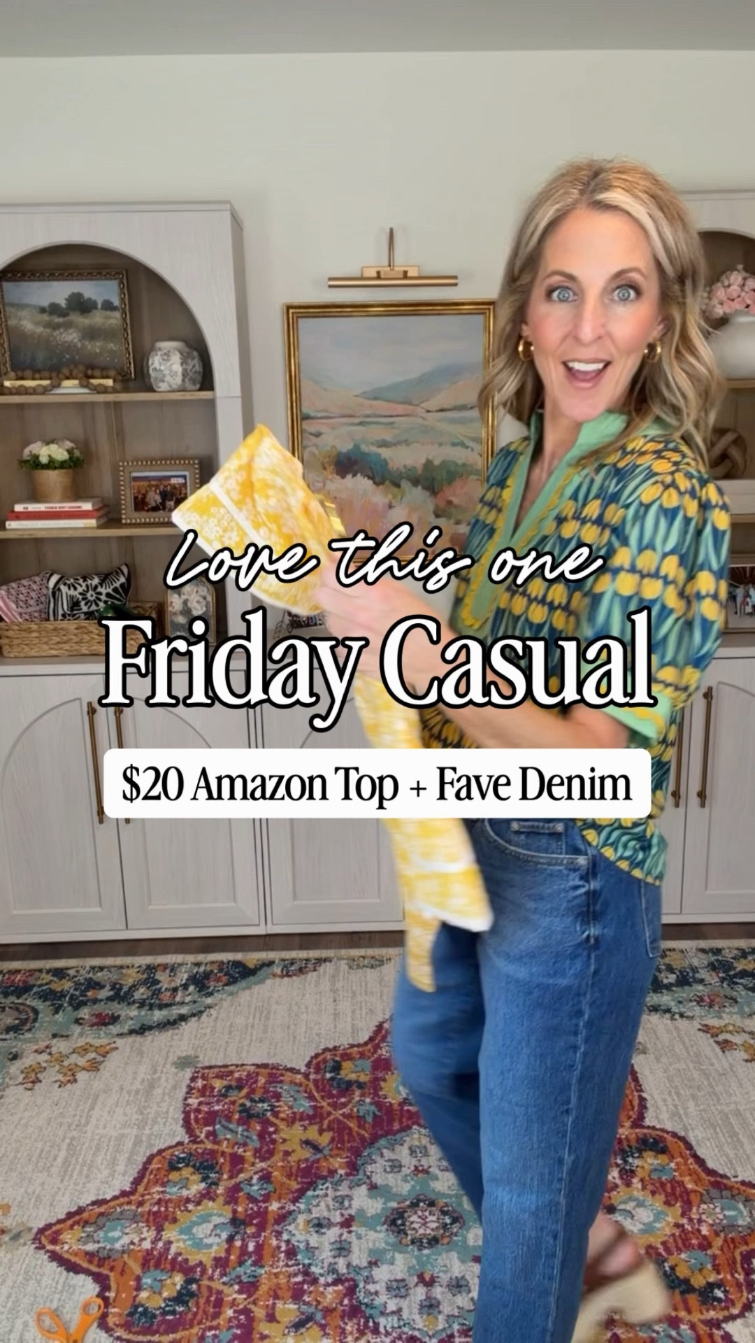 Friday favorite and keeping it affordable This $20 Amazon top comes in 10 colors and feels so good on. Paired with my go-to high rise straight jeans under .. I links some
options for you  

Comment AMAZON and I’ll send you the links.

Summer top, Amazon fashion, Amazon style, fashion finds under 20, Amazon, affordable style  