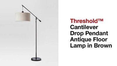 Cantilever Drop Pendant Floor Lamp Antique Brown - Threshold™ | Target
