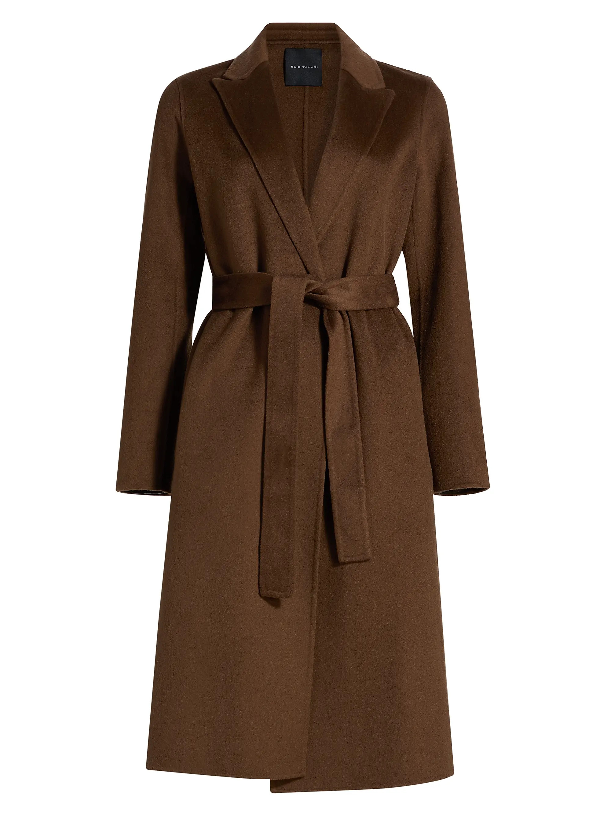 Nora Wool-Blend Belted Coat | Saks Fifth Avenue