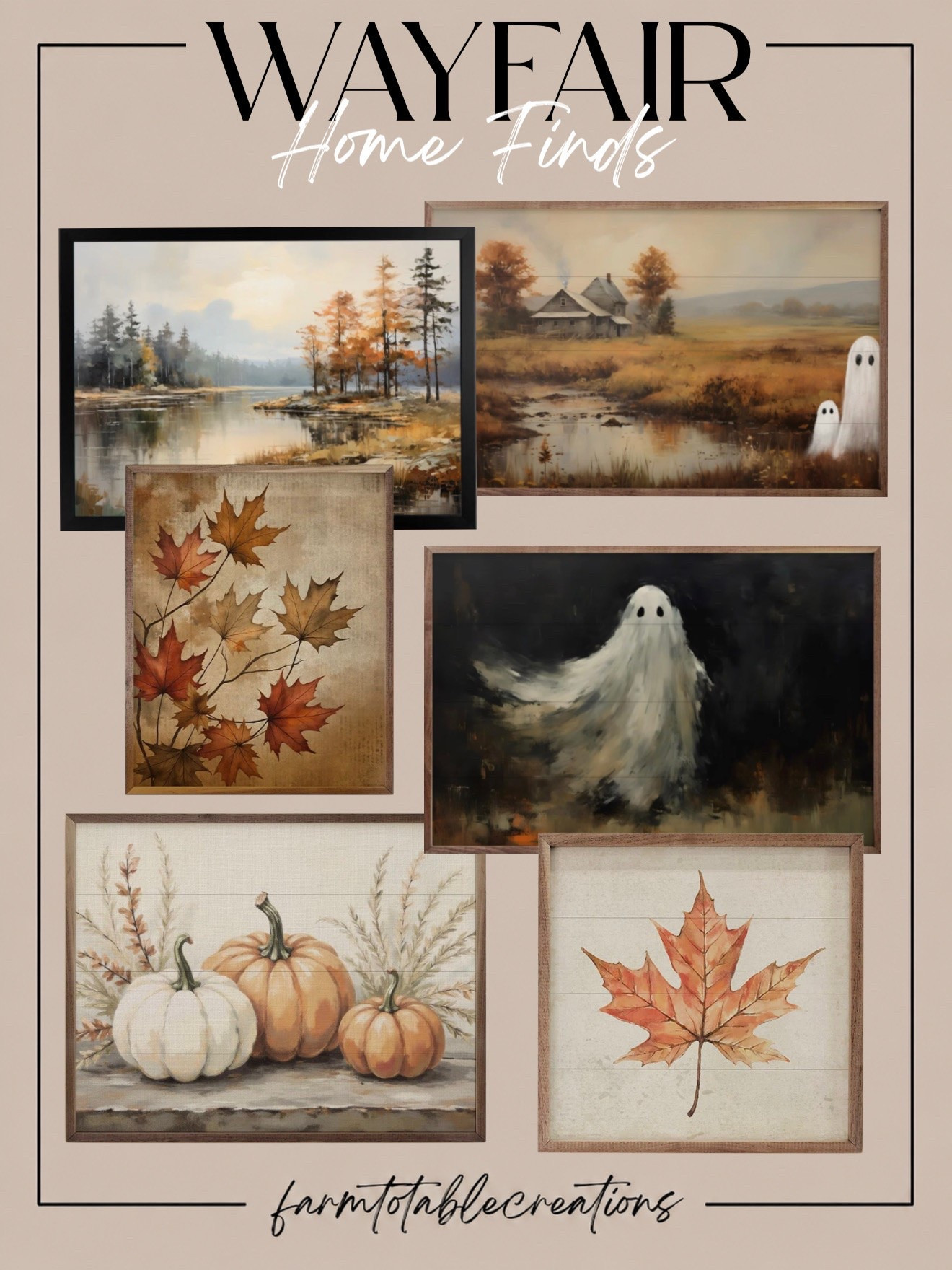 Wayfair Fall Wall Art Finds 🍂

One of the easiest ways to bring fall into your home without completely redecorating is seasonal artwork! These Wayfair finds have the prettiest mix of warm autumn landscapes, pumpkins, falling leaves and a few whimsical ghosts for a subtle touch of Halloween.

Follow @farmtotablecreations on Instagram for more cozy home finds and trending decor.

I love that these pieces can work throughout the entire season—mix the classic fall prints into a gallery wall now, then bring out the ghost artwork as Halloween gets closer. Cozy, collected and just spooky enough. 👻🍁

#LTKHome #WayfairFinds #WayfairHome #FallDecor #FallWallArt #FallHome #AutumnDecor #HalloweenDecor #HalloweenHome #GhostDecor #SeasonalDecor #GalleryWall #CozyHome #HomeDecor #FallHomeDecor

#LTKSaleAlert #LTKHome