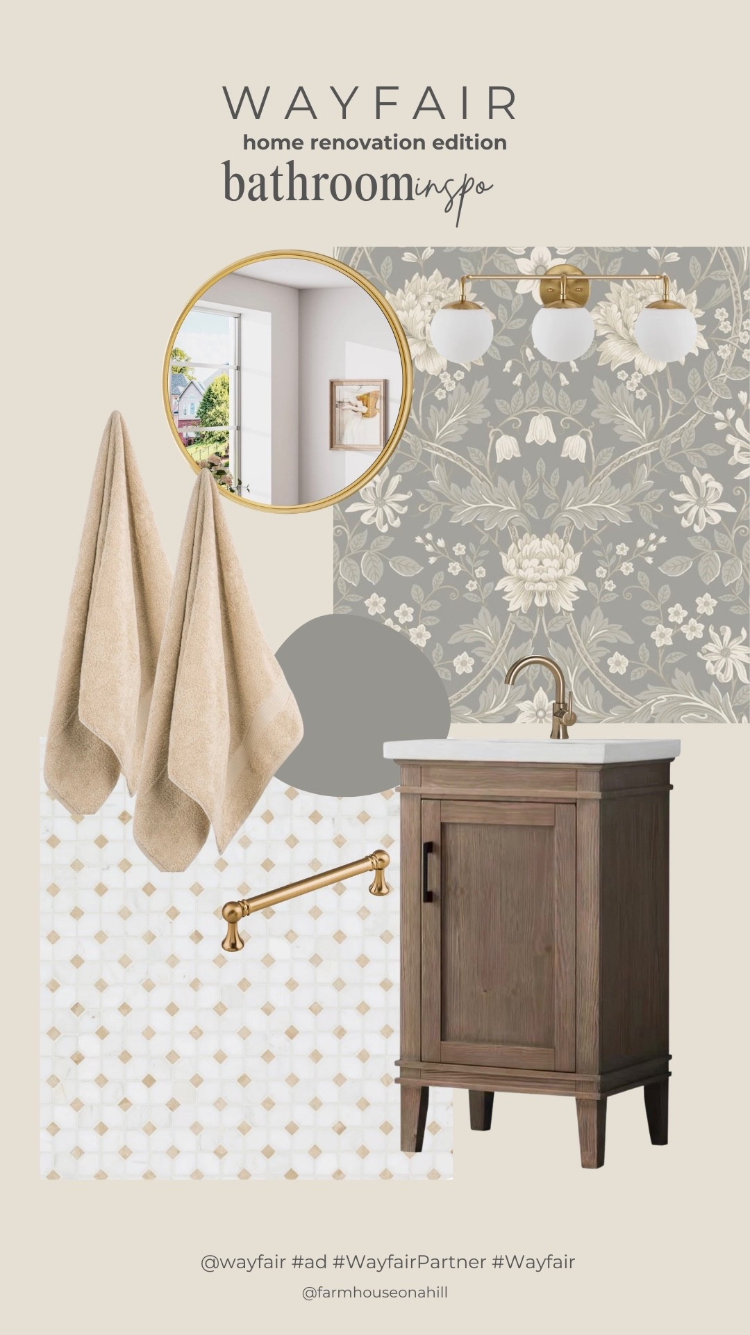 If I were to re-do my powder bathroom..I would do it just like this and source everything from @wayfair 🤎

#ad #wayfair #wayfairpartner

#LTKSaleAlert #LTKHome #LTKmomlife