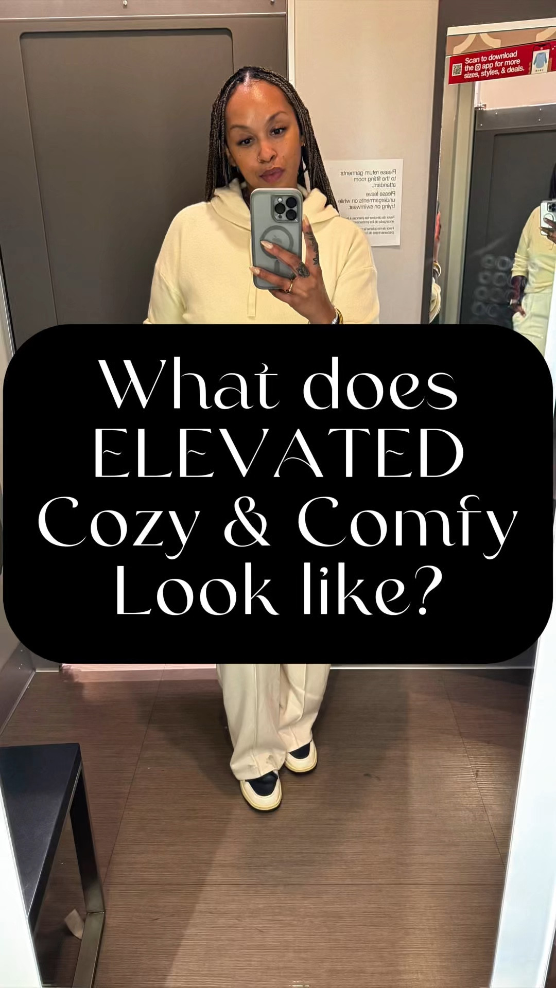 Sometimes you need a more put together Cozy & Comfy look, but you aren’t willing to sacrifice the comfort for the cuteness!! Guess what…..you don’t! Pair this with some cute sneaks or a heel, some gold accessories, and a cute crossbody or oversized clutch, and BOOM!!

For your reference I am 5’6 and 200lbs.

-pullover sweater hoodie- sz med (A New Day)
-wide leg pleated sweat pants- sz. Large (A New Day)
-Sneaks- AJ 1



#LTKMidsize #LTKSaleAlert