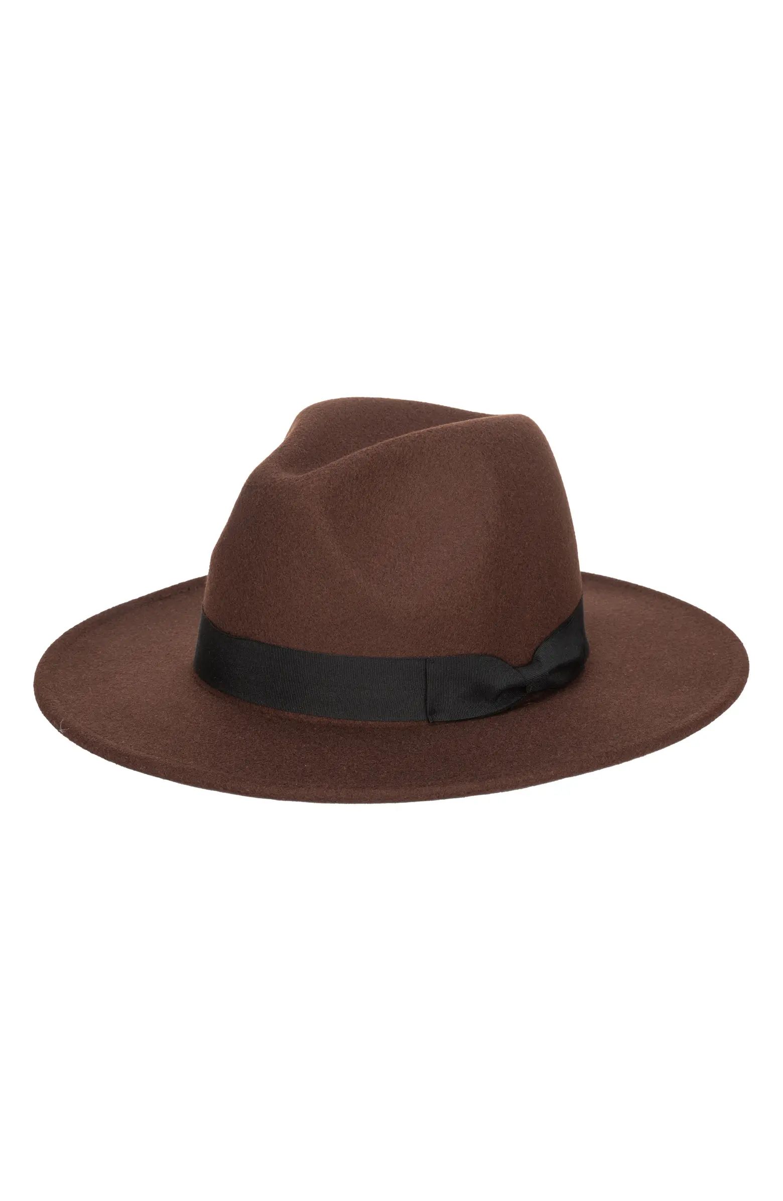 Faux Felt Fedora | Nordstrom Rack