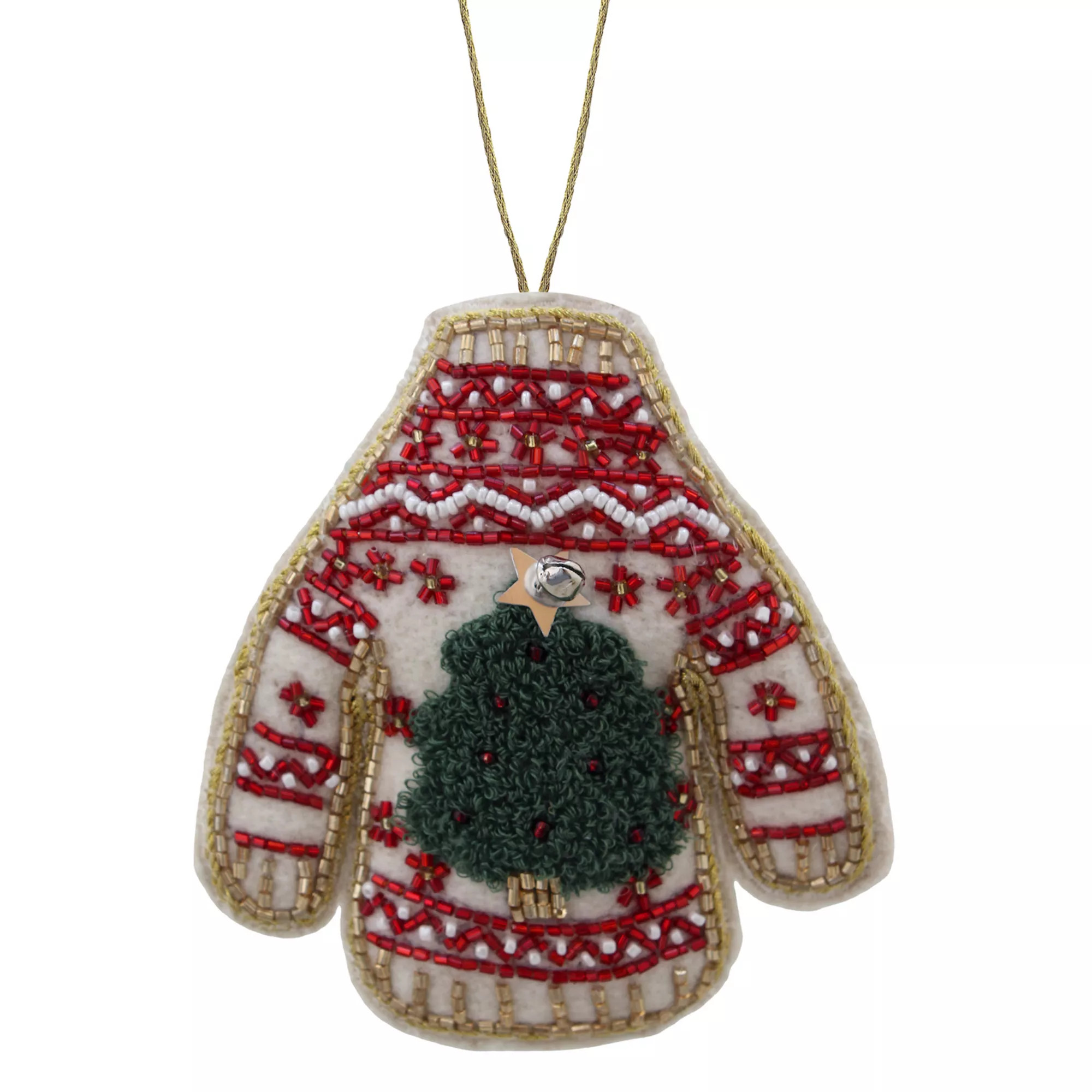 St. Nicholas Square® Beaded Holiday Sweater Christmas Ornament | Kohl's