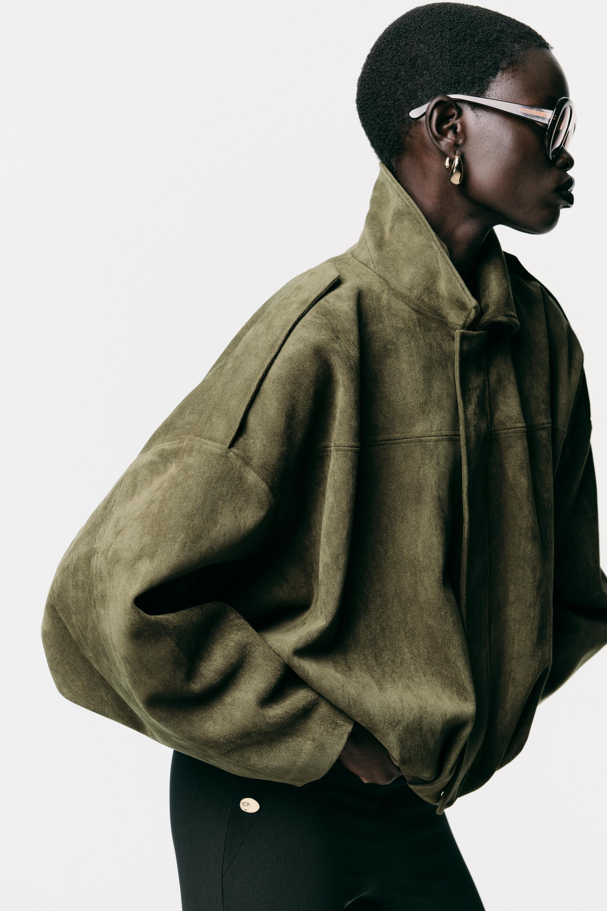 SUEDE EFFECT BOMBER JACKET | Zara UK