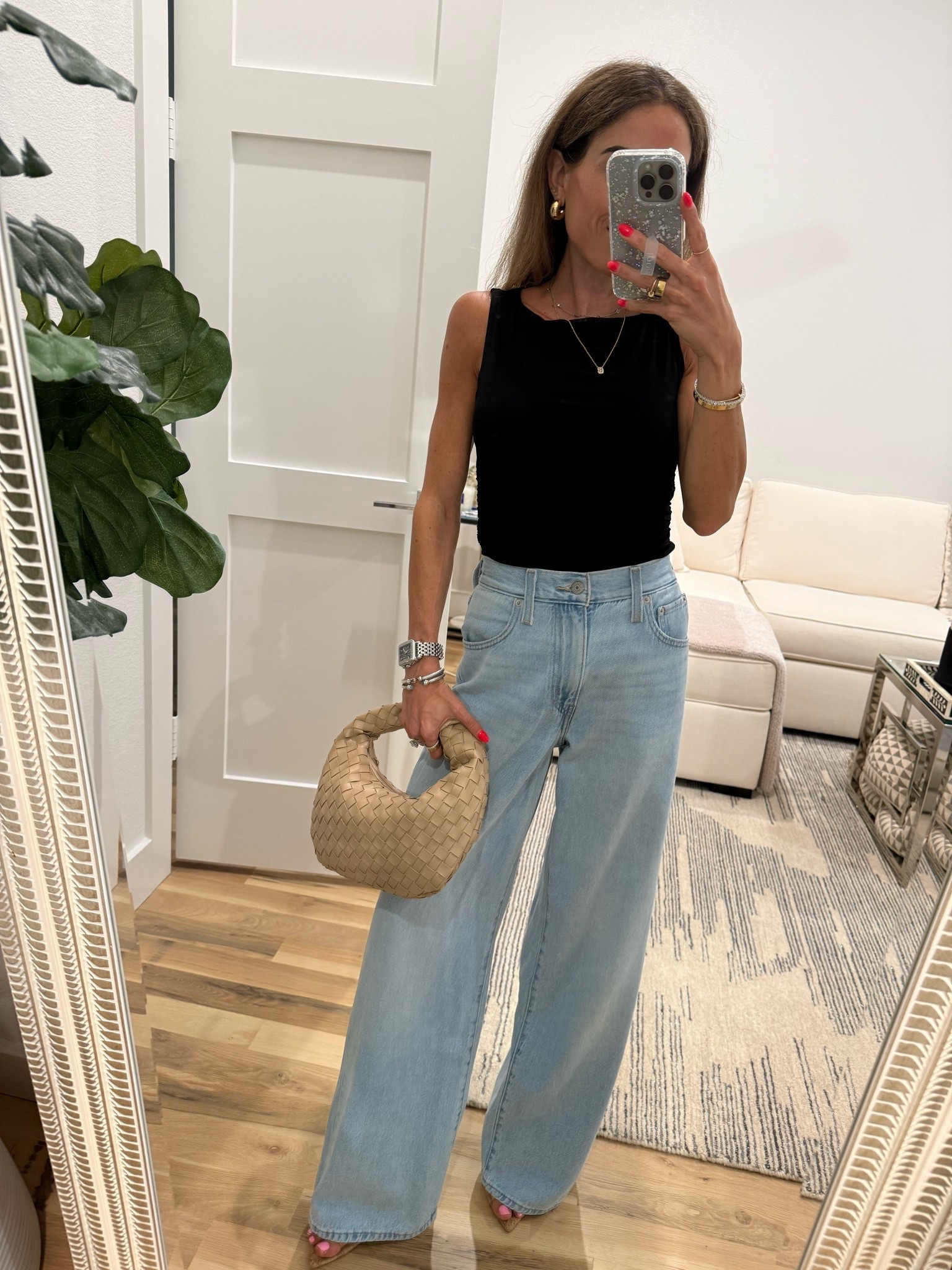My favorite loungewear feeling wide leg jeans - wearing 23 and on sale 40% off 
Date night outfit

#LTKPetite #LTKSaleAlert