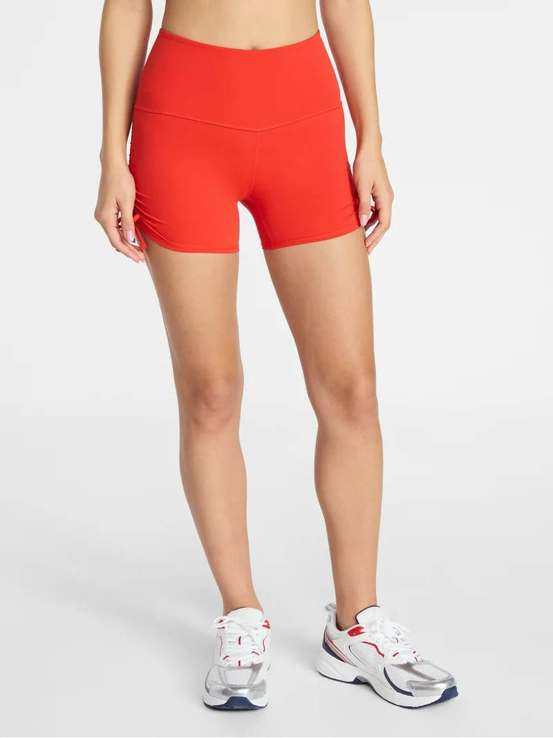Avia Women's 4" Side Ruched Bike Shorts- Sizes XS-XXXL | Walmart (US)