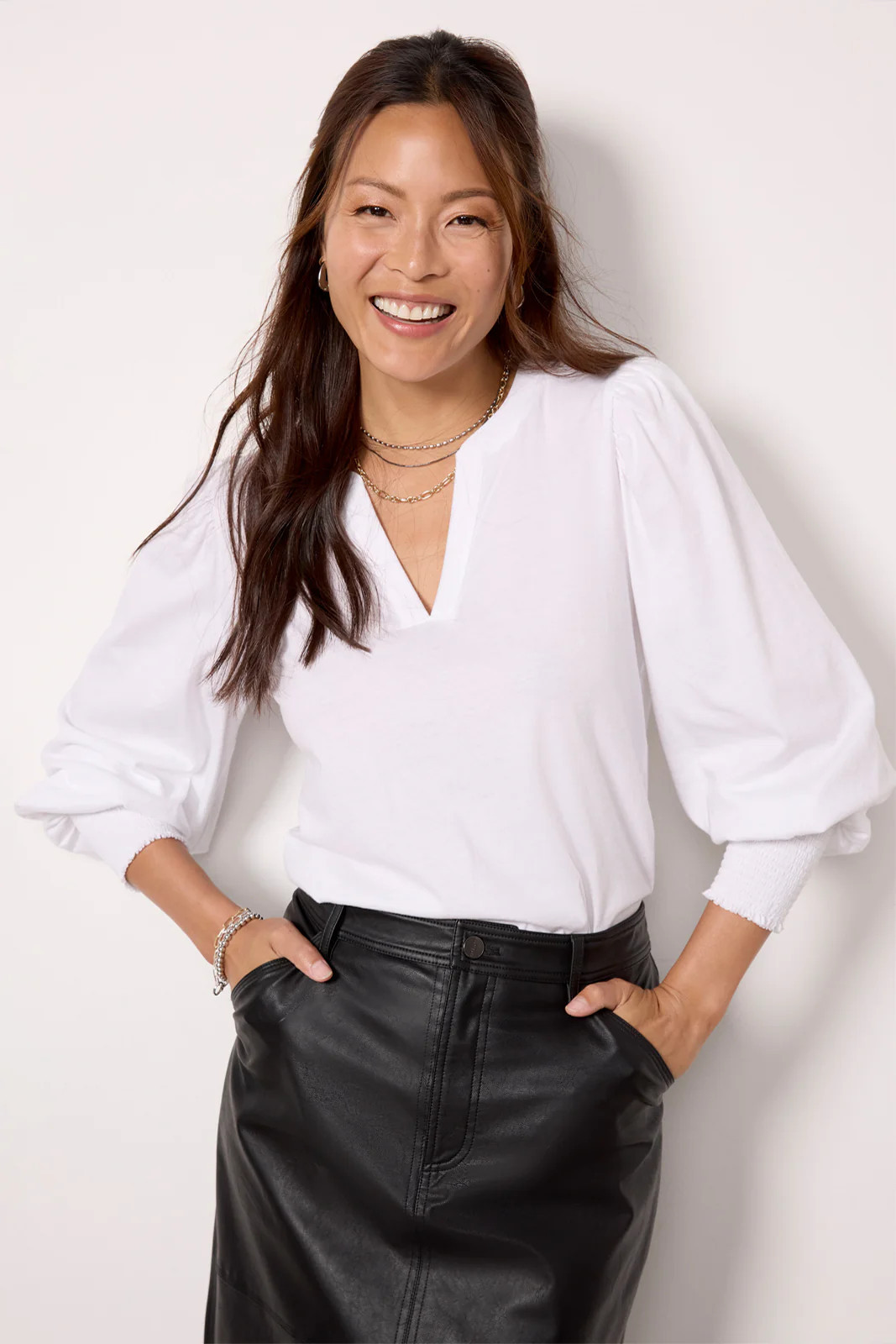 Flora Peasant Tee | Evereve