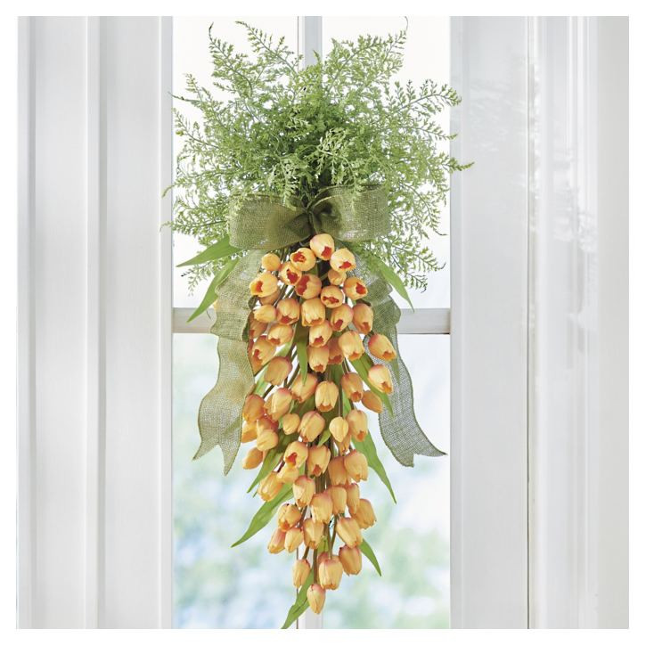 Tulip Carrot Door Swag | Grandin Road | Grandin Road