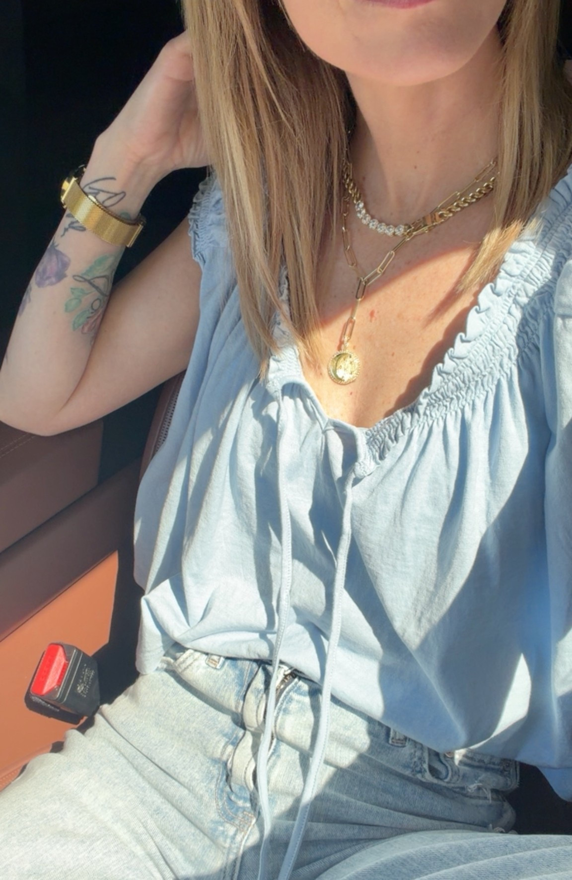 The cutest little girly baby blue top for spring 

#LTKootd