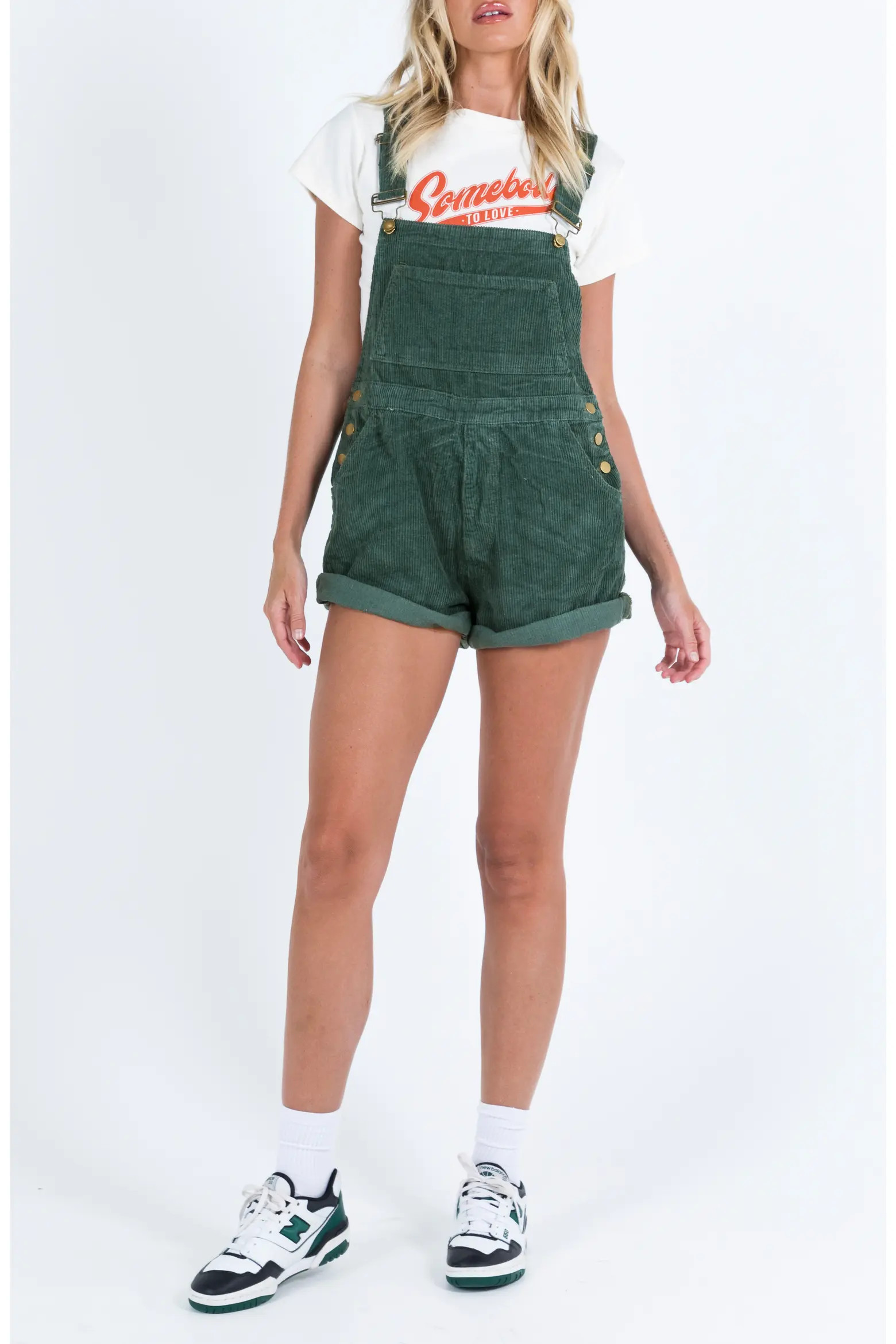 Princess Polly Kacey Corduroy Short Overalls (Women) | Nordstrom | Nordstrom