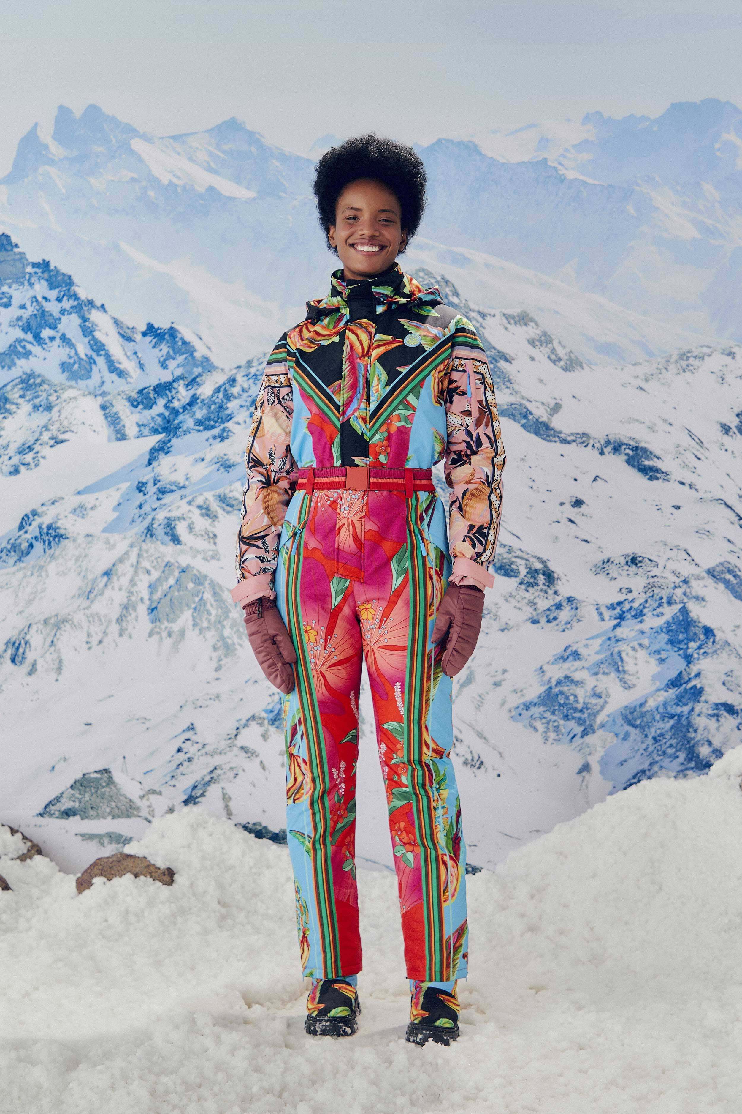 Mixed Scarves Ski Jumpsuit | FarmRio (US)