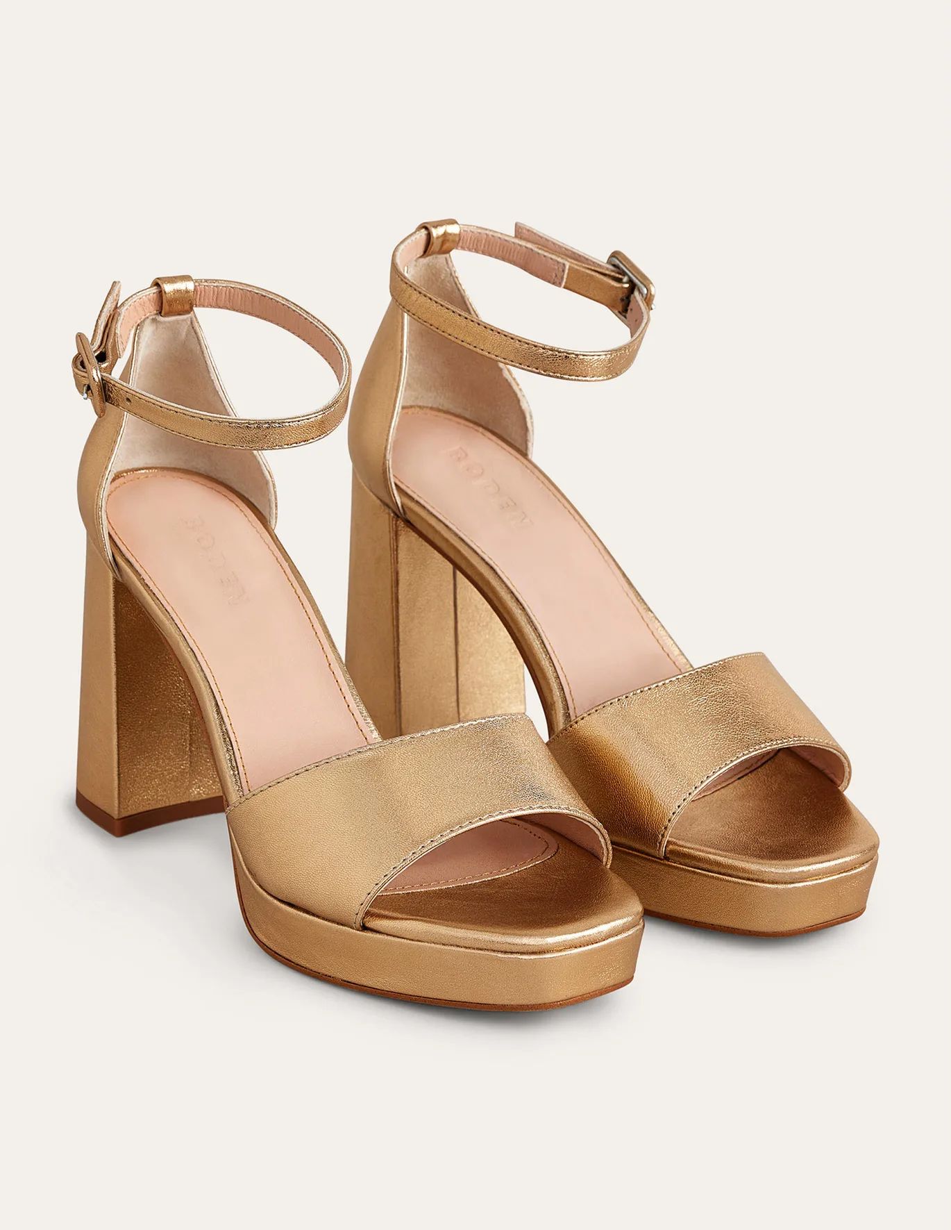 Gold Metallic Leather | Boden (UK & IE)