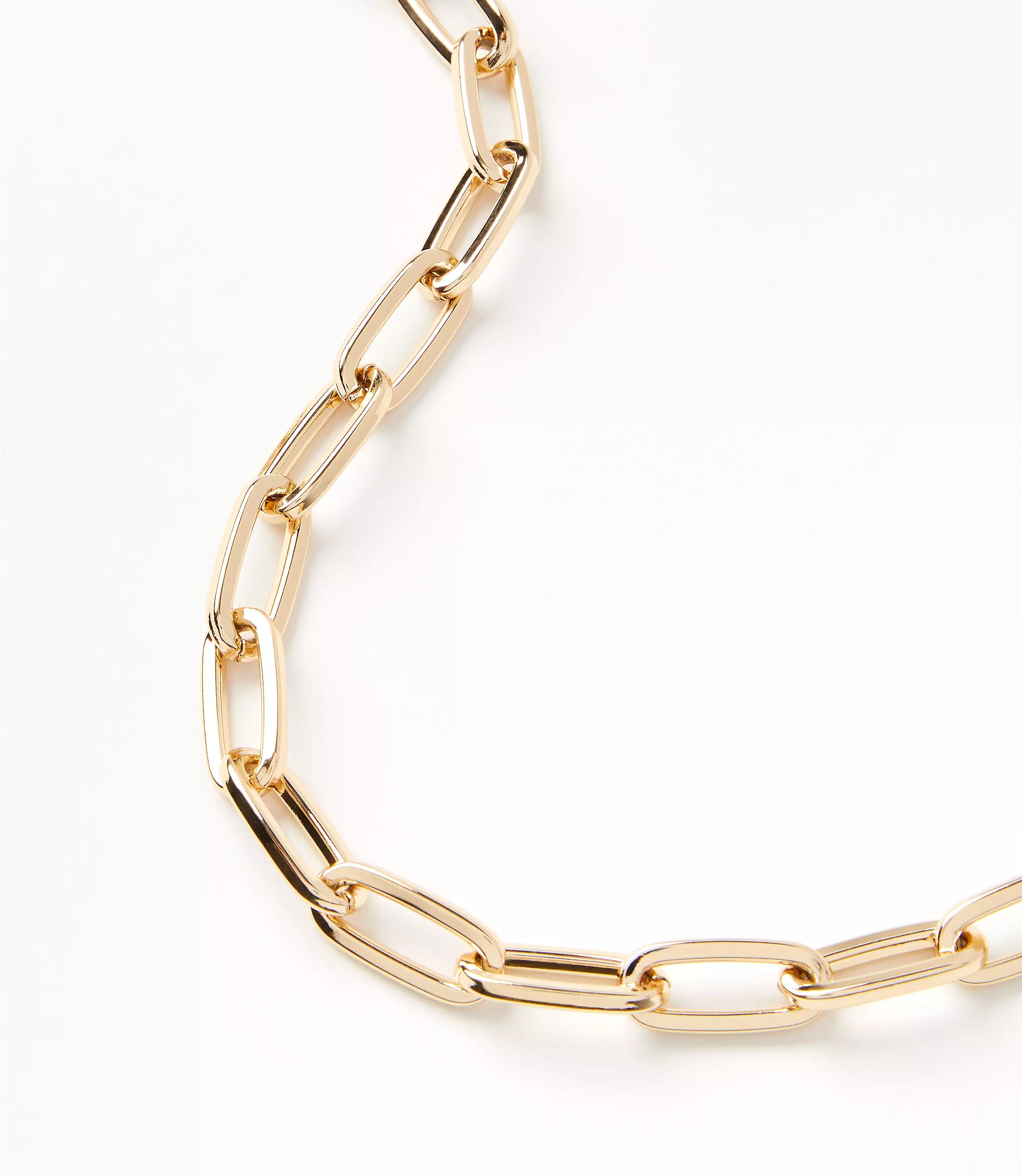 Modern Chain Link Necklace | LOFT