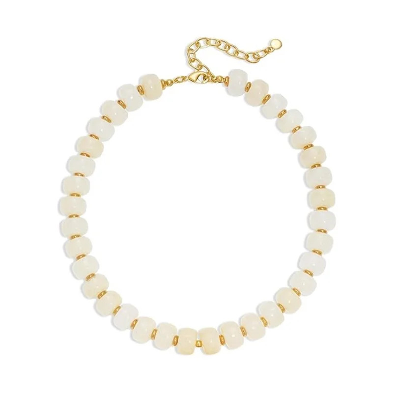 Trendy Acrylic Beads Necklace Casual Bohemian Pendant Neckchain Jewelry Gift - Walmart.com | Walmart (US)