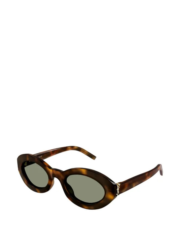 oval-frame patterned sunglasses | Farfetch Global