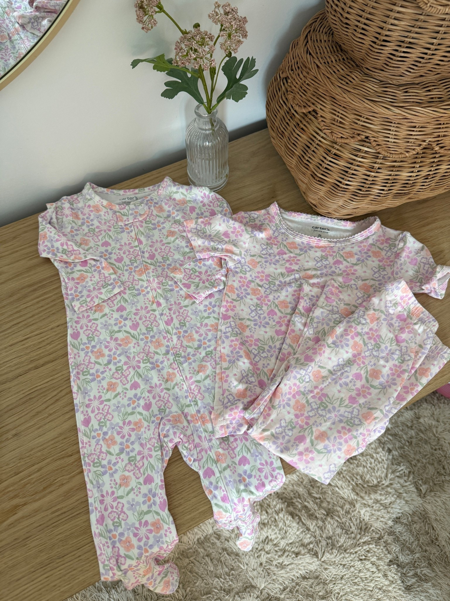 Matching baby/toddler pajamas for the girls 💕 Size 6M for my baby and 2T for toddler! 

#LTKmomlife