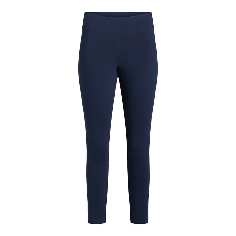 Time and Tru Women's High-Rise Ankle Knit Leggings, Available in 1, 2, and 3-Packs, 27" Inseam, S... | Walmart (US)