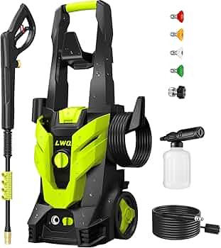 LWQ Pressure Washer, Portable Power Washer, 4 Quick Connect Nozzles, High Pressure Cleaning Machi... | Amazon (US)