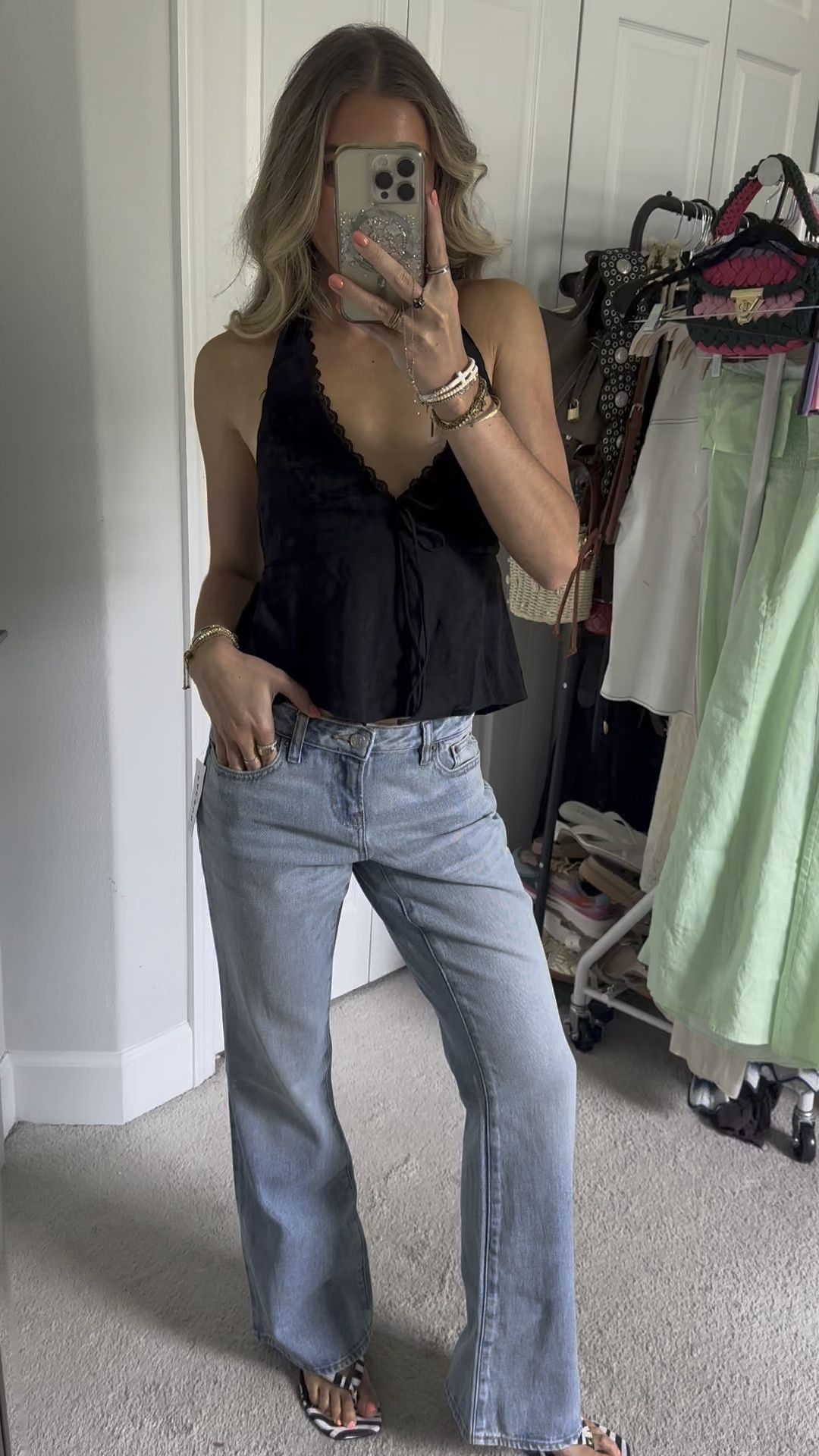 PacSun outfit! My top is PacSun size XS Beverly and Beck Zara Halter Top and my jeans are Pacsun Jade Low Rise Bootcut Jeans Light Blue Wash size 25. 

#lowrisejeans #lowrisebaggyjeans #pacsun #pacsunjeans #pacsundenim #denimjeans #pacsunhaul #pacsunfinds #denimtryon #jeanstryon #lowrisedenim #lowrisejeansarecute pacsun, pacsun denim, pacsun jeans, denim jeans, blue jeans, low rise jeans, low rise pants, trendy fashion, trendy outfits

#LTKSaleAlert #LTKFindsUnder50 #LTKU