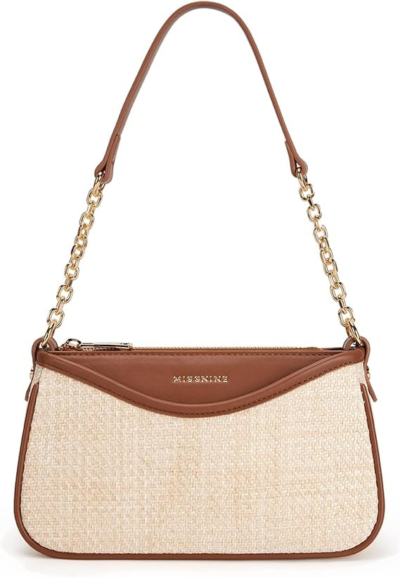 Missnine Purses for Women, Shoulder Bag Small Handbags Vegan Leather Underarm Bags Trendy Hobo Cu... | Amazon (US)