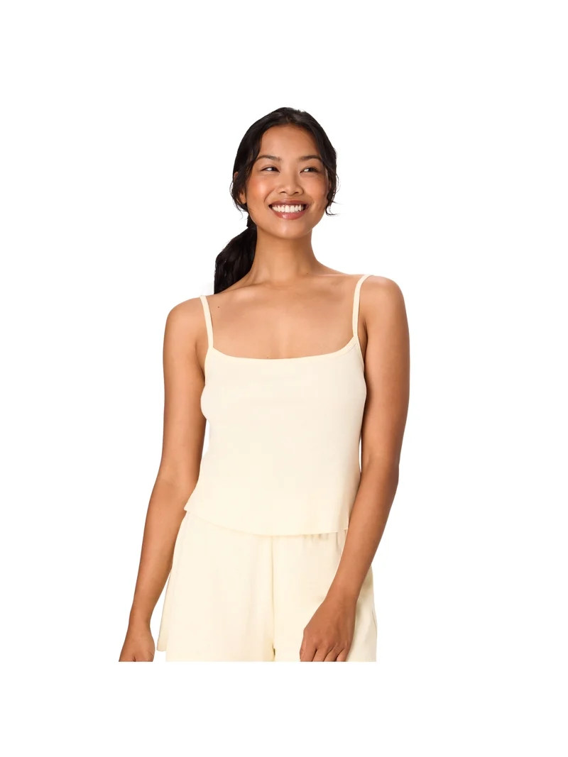 Hanes Originals Women's SuperSoft Comfywear Rib Sleep Crop Cami, Sizes S to 2X | Walmart (US)