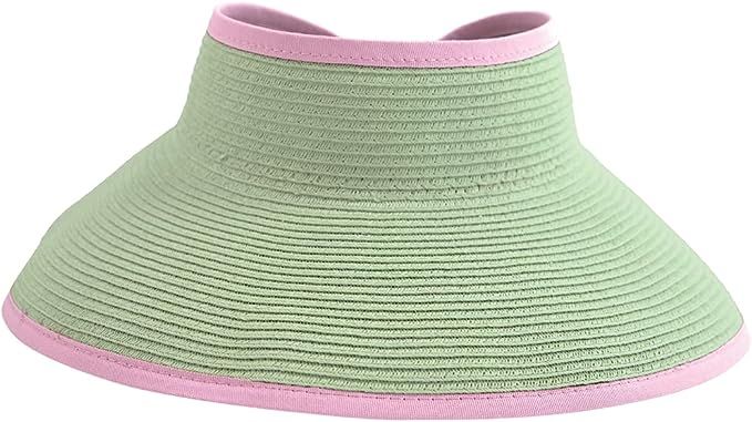 San Diego Hat Co. Women's One Size Ultrabraid Visor with Ribbon Binding, and Sweatband | Amazon (US)