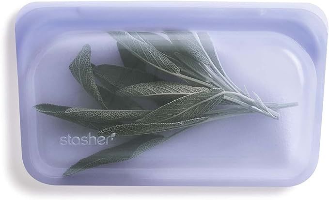 Stasher Silicone Reusable Storage Bag, Snack (Lavender) | Food Meal Prep Storage Container | Lunc... | Amazon (US)