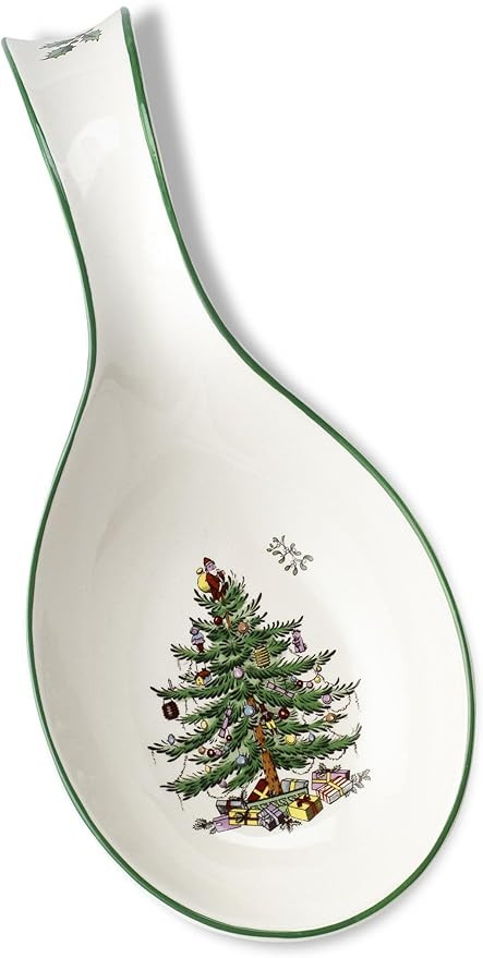 Spode Christmas Tree Spoon Rest, 12-Inch Festive Cooking Utensil Rest, Christmas Spatula & Ladle ... | Amazon (US)
