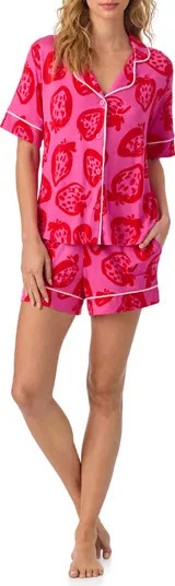 Room Service Pjs Print Short Pajamas in Aqua Print at Nordstrom, Size X-Small | Nordstrom