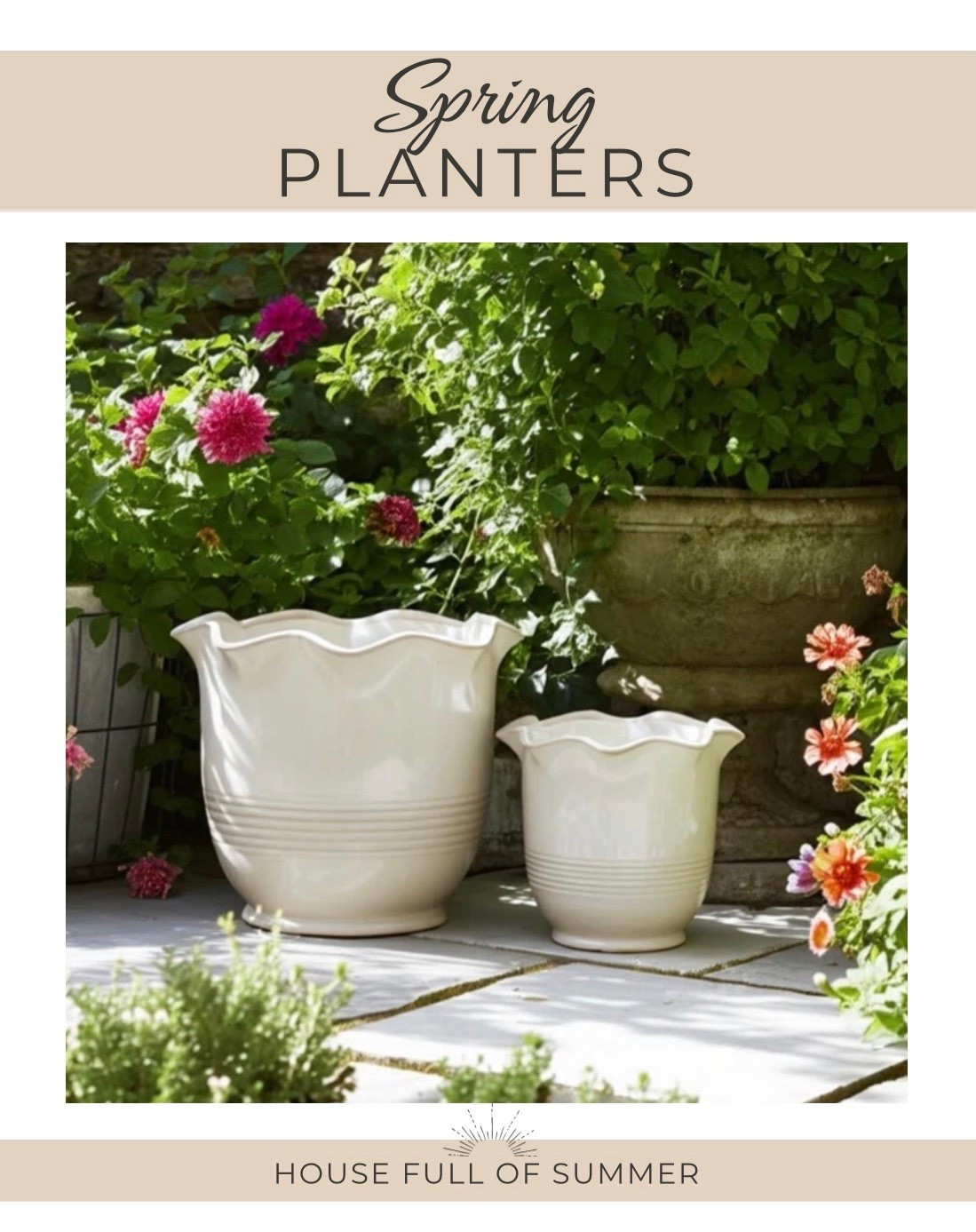 Spring planters scalloped outdoor pots 

#LTKSaleAlert #LTKSeasonal #LTKHome