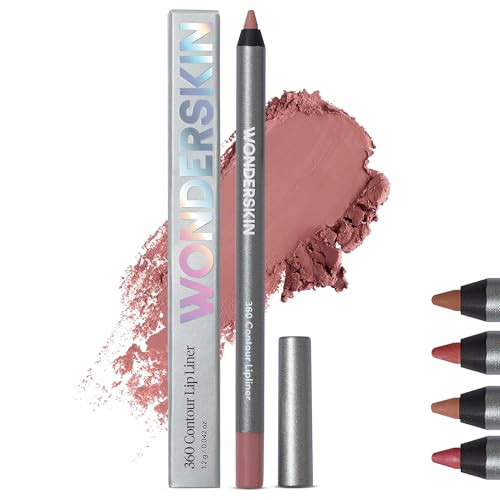 Wonderskin Lip Liner Pencil - 360 Contour Lipliner, Long Lasting, Sharpenable, Waterproof and Transfer-Proof Nude Lip Liner Pencil (Blush) | Amazon (US)