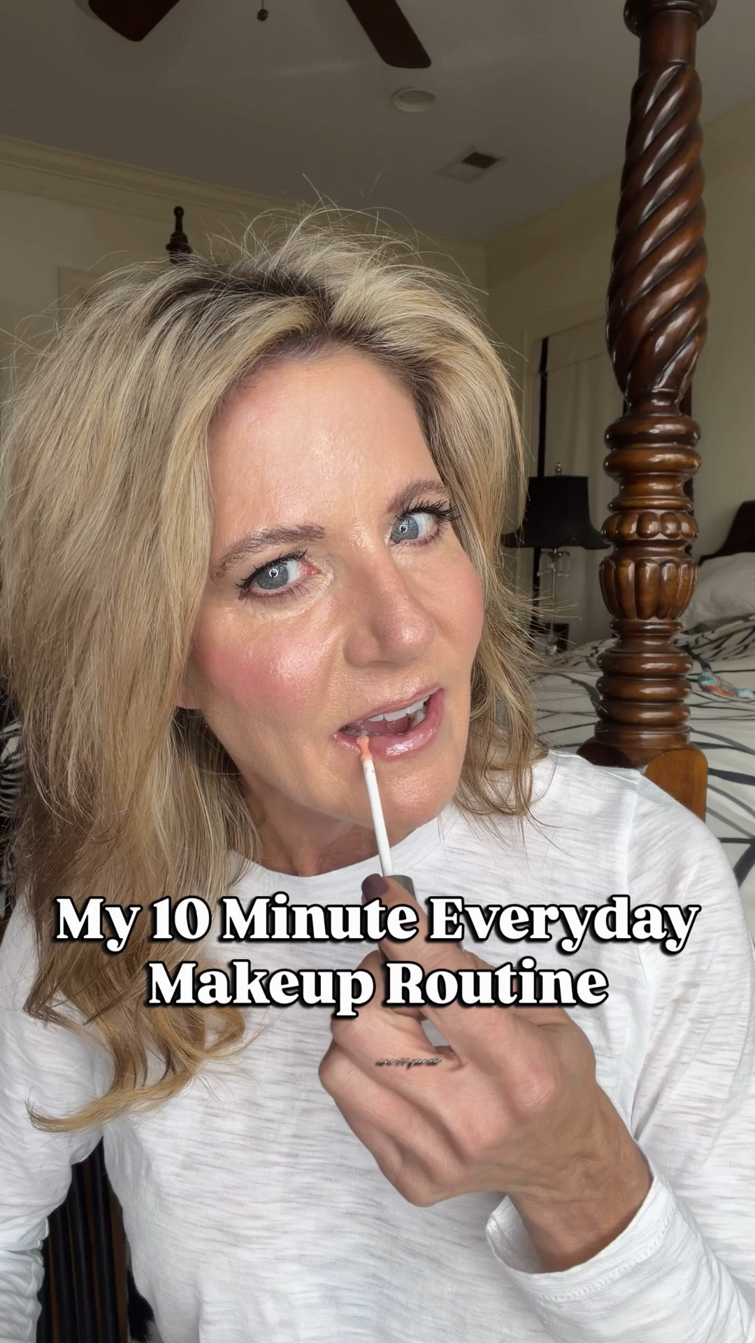 Yes, I wear makeup every single day. I look like a troll without it.  Here is what I use:

Brushes—BK Beauty
Concealer—Fawn
Shadow—Mountain Mist & Mossy Stone
Eyeliner—Eye’m Crisp
Mascara—Classic Black
Foundation—60
Powder—Translucent 
Bronzer—2/Medium
Blush—Postmodern
Highlighter—Rose Gold Glow
Brow Pencil—Chestnut 
Lipliner—Work of Art
Lipstick—Barely
Gloss—Airkiss Pop
Eye Brightener—Stella

#LTKFindsUnder50 #LTKBeauty #LTKOver40